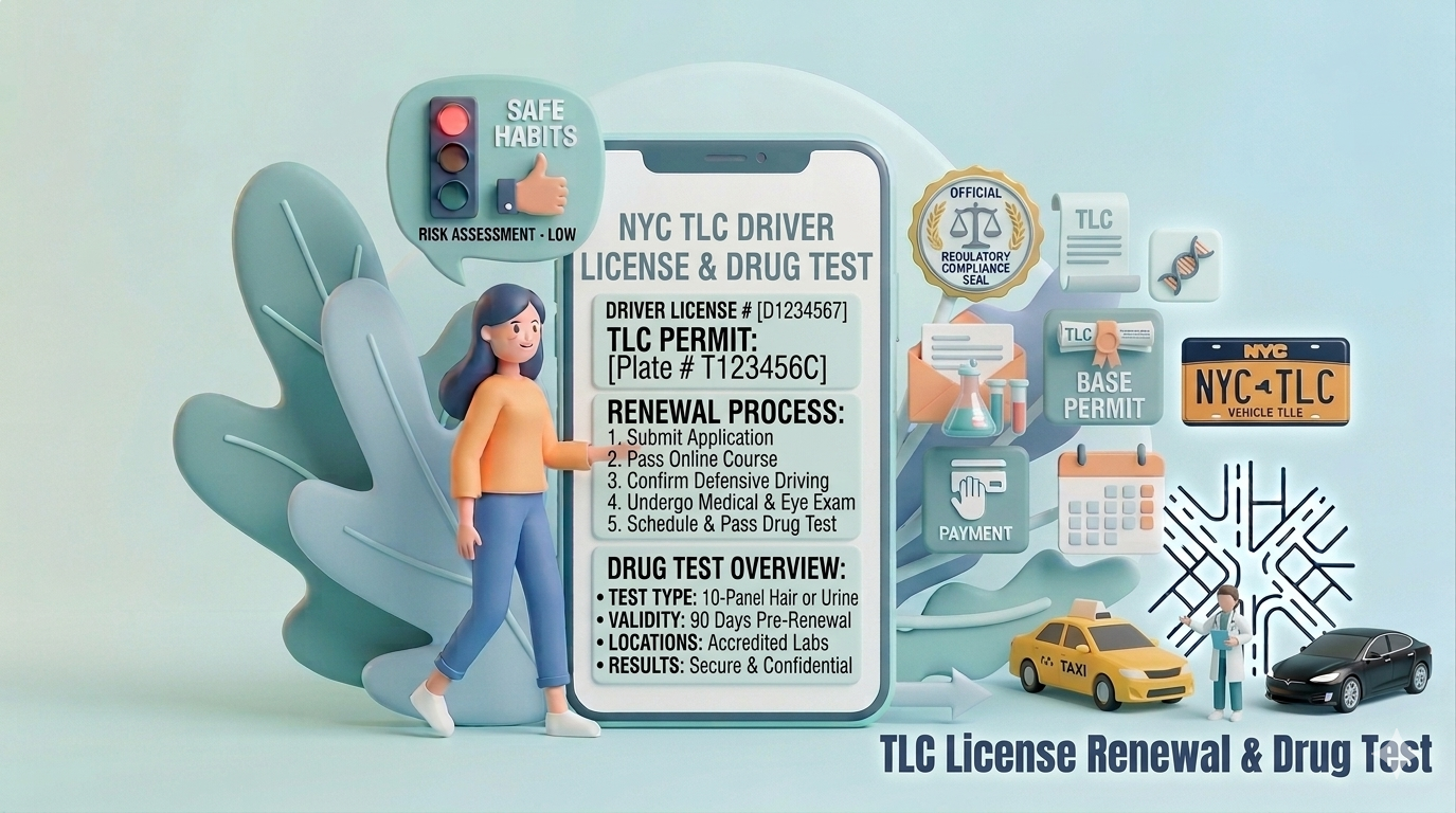 TLC License Renewal and Drug Test Tracking
